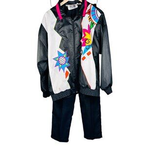Vintage 80s Saint Germain Sport Track Suit Set Size Medium 90s Retro
